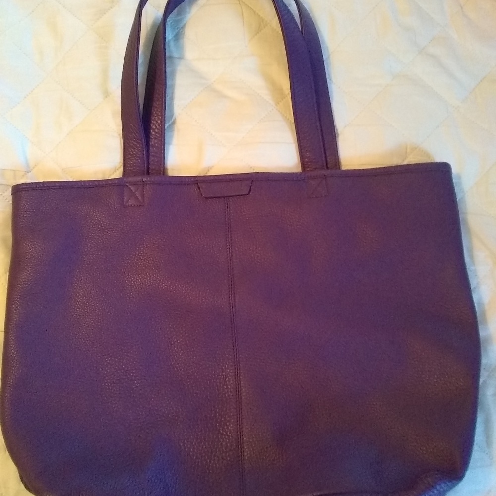 Leatherology Super Soft Purple Leather Tote